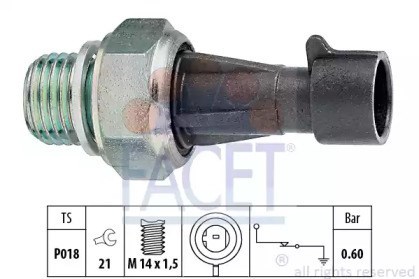Sensor de pressão do óleo 70129