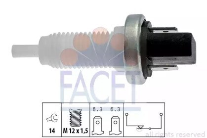 Sensor de ativação do sinal de parada 71001 Facet