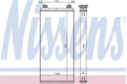 Radiador de forno (de aquecedor) 71891 Nissens