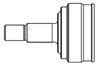 Junta homocinética externa dianteira 812021 GSP