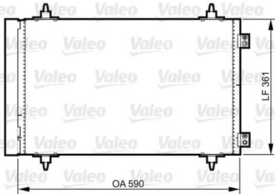 Condensador / Radiador de Ar Condicionado para Peugeot Expert Box/Chassis 1.6 HDI 90 8V 9HUDV6UTED4 814366