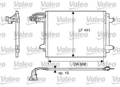 Condensador / radiador de ar condicionado para volkswagen touran 1.4 tsi bmy 817806