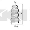 Bota de proteção do mecanismo de direção (de cremalheira) 83649 SPIDAN