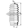 Bota de proteção do mecanismo de direção (de cremalheira) 83862 SPIDAN