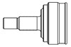 Junta homocinética externa dianteira 844020 GSP