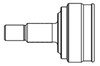 Junta homocinética externa dianteira 850079 GSP