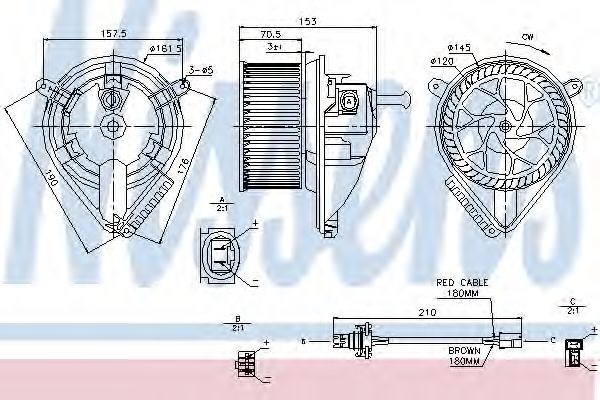 Motor do ventilador 87039