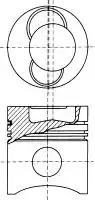 Pistão do kit para 1 cilindro, STD 8713650000 Nural