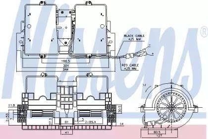 Motor de ventilador de forno (de aquecedor de salão) 87140 Nissens