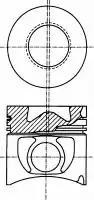 Pistão do kit para 1 cilindro, 2ª reparação ( + 0,50) 8774000710 Nural