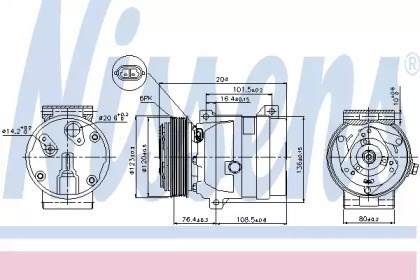 Compressor de ar condicionado para Renault Master II van 2.5 dci 100 (fd0u, fd0v) g9u a7 89063