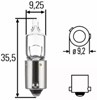 Lâmpada 8GH007643121 HELLA