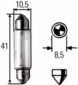 Lâmpada 8GM002091121 HELLA