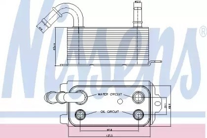 Resfriador de óleo do motor para volvo v70 ii (285) (2001-2008) 2.4 d5 d5244t4 90661