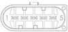Sensor de fluxo (consumo) de ar, medidor de consumo M.A.F. - (Mass Airflow) 91609 NGK