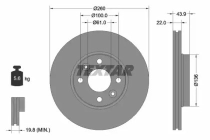 Nissan Micron Conjunto de discos(x2) 92119203