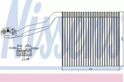 Vaporizador de aparelho de ar condicionado 92294 Nissens