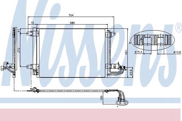 Condensador de ar condicionado / radiador para assento Altea (5P1) (2010-2011) 1.6 TDI CAYC 94684