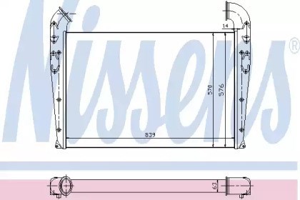 Radiador de intercooler 96992 Nissens