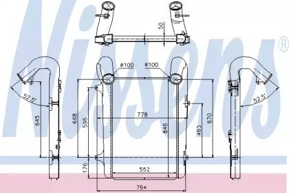 Radiador de intercooler 97059 Nissens