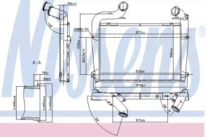 Radiador de intercooler 97061 Nissens