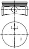 Pistão do kit para 1 cilindro, STD 99741601 KOLBENSCHMIDT