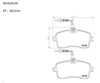 Sapatas do freio dianteiras de disco ABP2605 AUTOMOTOR FRANCE