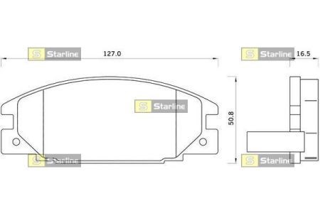 Conjunto de almofadas frontais Opel/Isuzu BDS261