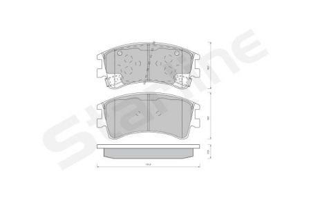 Almohadillas frontales halmiv mazda 6 hatchback 2.0i 2.3i 02 BDS431