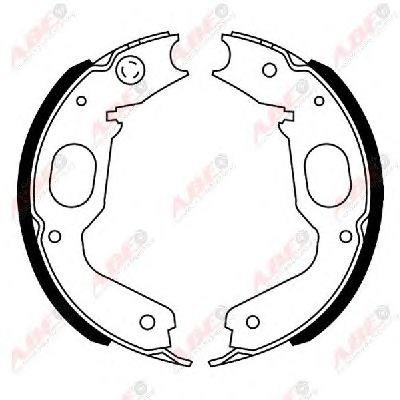Sapatas do freio de estacionamento C05065ABE ABE