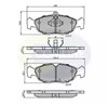 Sapatas do freio dianteiras de disco CBP0134 COMLINE