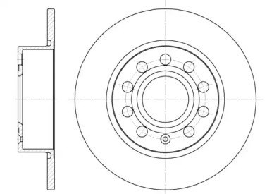 Disco de freio traseiro para Skoda Yeti (5L) (2015-2017) 1.2 Venha cbzb D664900