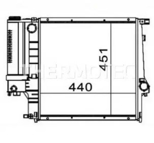 Radiador bmw 3 (e36)  91-98 D7B009TT
