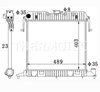 Radiador de esfriamento de motor D7X036TT THERMOTEC