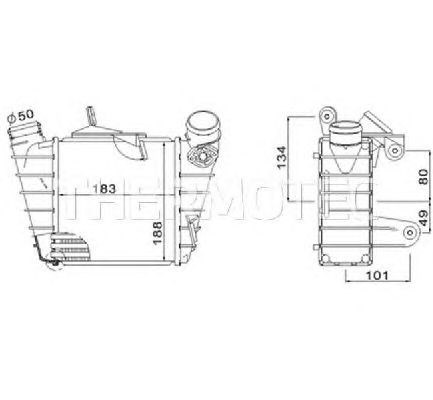 Intercooler para volkswagen polo 1.4 tdi bay DAW006TT