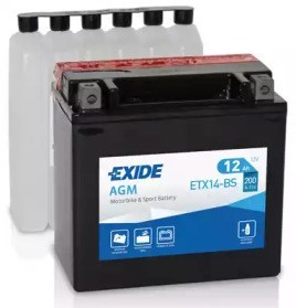 Bateria recarregável (PILHA) ETX14BS Exide