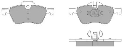 Sapatas do freio dianteiras de disco FBP1248 FREMAX