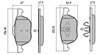 Sapatas do freio dianteiras de disco FBP1362 FREMAX