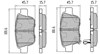 Sapatas do freio traseiras de disco FBP1376 FREMAX