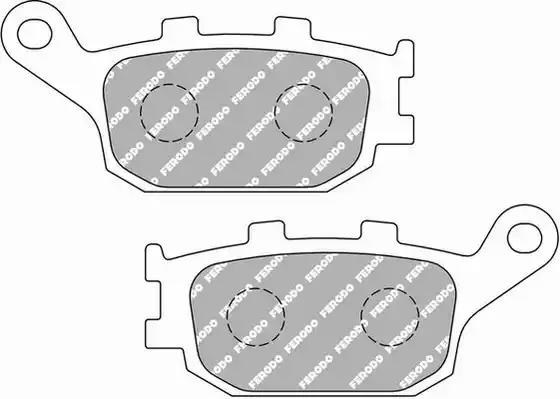 Sapatas do freio traseiras de disco FDB754P Ferodo