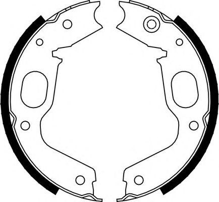 Sapatas do freio de estacionamento FSB663 FERODO
