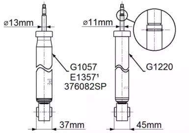 Amortecedor traseiro G1220 Monroe