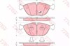 Sapatas do freio dianteiras de disco GDB1285 TRW