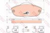 Sapatas do freio dianteiras de disco GDB1761 TRW