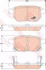 Sapatas do freio traseiras de disco GDB3454 TRW