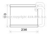 Radiador de forno (de aquecedor) HY6391 AVA