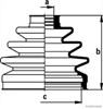Bota de proteção externa de junta homocinética do semieixo dianteiro J2861030 JAKOPARTS