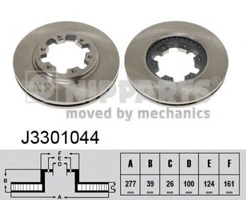Discos de freio (2 unid.) J3301044