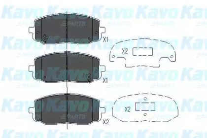 Kit de pastilhas - freio a disco dianteiro KBP4006