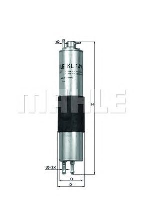 Filtro de combustível com regulador de pressão KL149